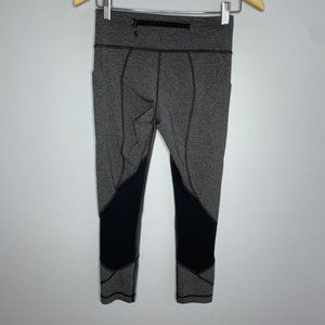 Lululemon Pace Rival Crop Heathered Black/Heathered Slate